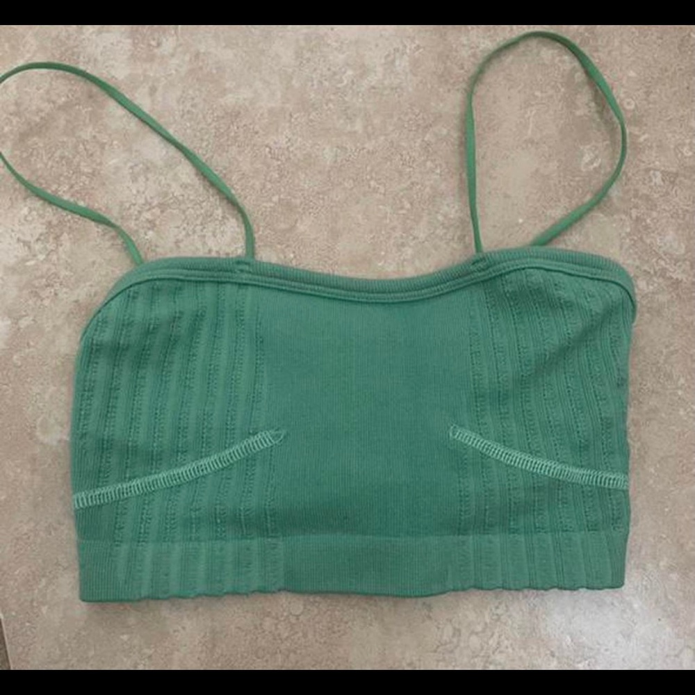 Green crop top urban outfitters !